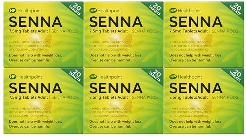 Senna Tablets – Natural Herbal Laxative for Constipation Relief – Gentle Stool Softener – Fast-Acting Laxatives for Constipation Tablets – 6 Pack + Cheeroo Magnet