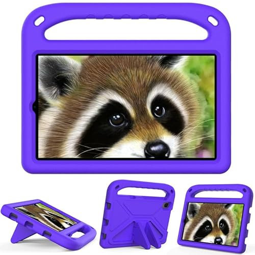 Funda para tablet Huawei MatePad T8 de 8 pulgadas 2020, a prueba de golpes, espuma EVA ligera, asa con soporte, funda protectora, color morado