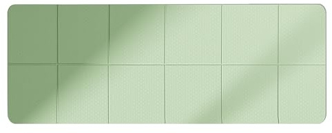 Faltbare Trainingsmatte, faltbare Yogamatte, leichte Reisematte, Barfuß