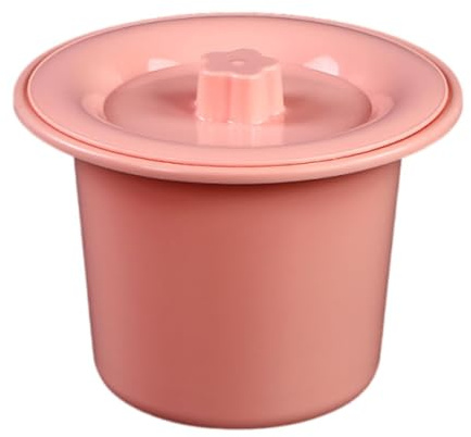 Woideklu Spittoon Urinal Portátil con Tapa Y Diseño Compacto Resistente con Balde Y Recipiente de PP Adecuado para Hombres Y Mujeres Uso en Viajes Hogar Hospit, Rosa