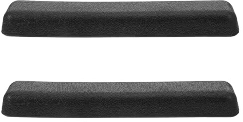 Armlehnenpolster 2 Stück, Schwarz, Kunststoff für 25mm Rohr | 100mm Lochabstand, Inklusive Schrauben, Ergonomische Ersatzarmlehne für Manuelle Modelle, Rollstuhl Ersatzteile