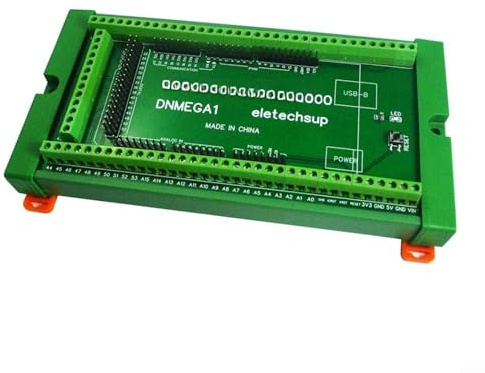 Schraubklemmen-Adapter für Arduino für MEGA2560 R3 mit DIN-Schienenmontage, mit flammhemmender VO-Klasse-Isolierung und sicheren Klemmenblöcken (mit Führungsschienen)