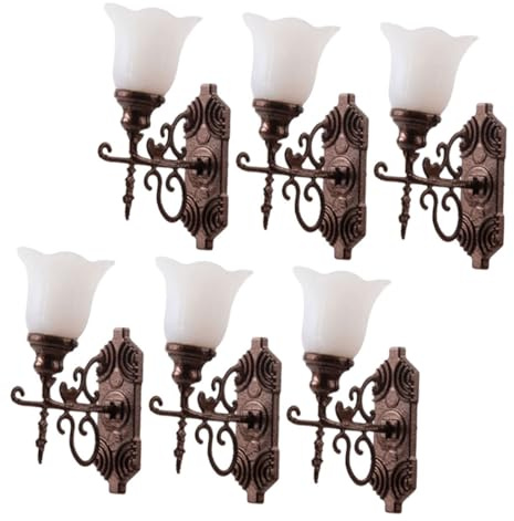 Leuchtende Wandleuchte 6stücke 1: 87 ABS Warmweiß Weihnachten Feier