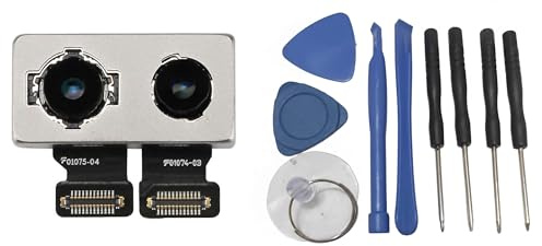 Fotocamera Posteriore Compatibile con iPhone 8 Plus (A1864, A1897, A1898, A1899) - Modulo Main Camera 12MP Grandangolo e Teleobiettivo - Camera di Ricambio Alta Definizione + Kit Attrezzi