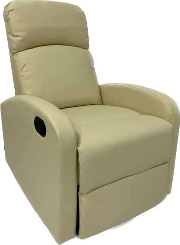 Astan Hogar Sillón Relax con Reclinación Manual, Tapizado en PU Anti-Cuarteo, Modelo Premium AH-AR30600CR
