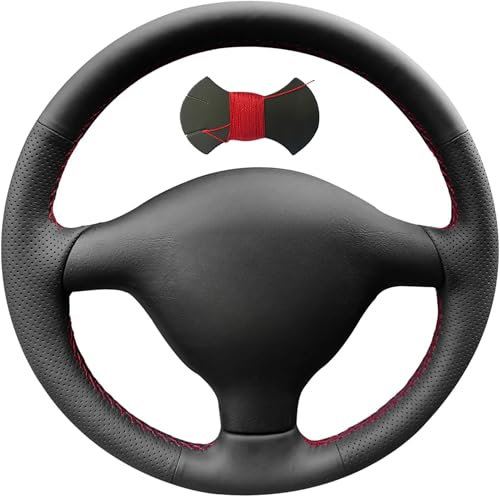 Shining Wheat Lenkradbezug für Volkswagen VW Golf 4 Passat B5 1996–2003, Skoda Fabia RS 2003, Polo 1999–2002, Seat Leon 1999–2004, Schwarz