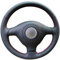 Shining Wheat Lenkradbezug für Volkswagen VW Golf 4 Passat B5 1996–2003, Skoda Fabia RS 2003, Polo 1999–2002, Seat Leon 1999–2004, Schwarz