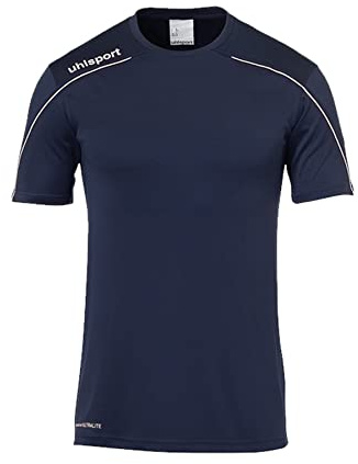 uhlsport Stream 22 Trikot Herren/Kurzarmshirt/ T-Shirt/ Trikot/ Fußballtrikot/ Marine/Weiß, XXL