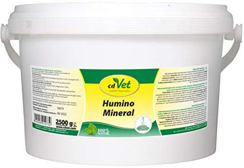 cdVet Naturprodukte HuminoMineral 2,5 kg - Hund, Katze - Mineralergänzungsfuttermittel - Magen-Darm Regulation - Vitamin + Mineralstoffgeber - hoher Zink + Magnesiumgehalt - Zellschutz - Gesundheit -