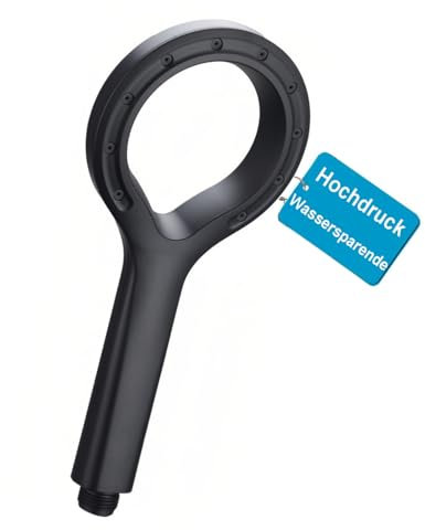 Duschkopf mit Hochdruck und Wassersparen Design, Wassersparender(60%) Hochdruck(220%) Handbrause mit Mist Spray Einzigartiger sternringförmiger
