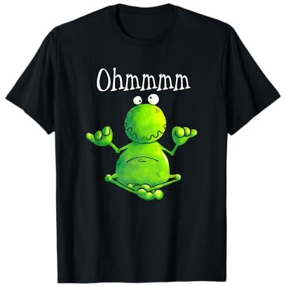 Ohmmm Yoga Frosch Cartoon Meditation Entspannung Fun T-Shirt