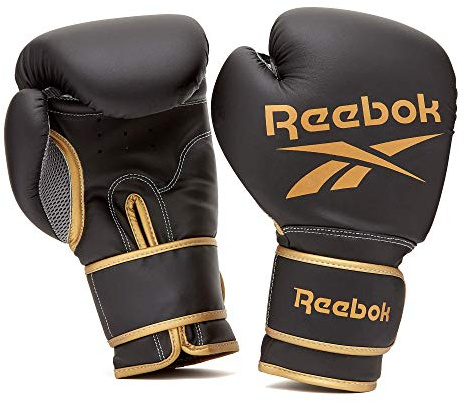 Reebok Unisex's Boxing Gloves-12oz-Gold/Black, Gold/Black, 12 oz