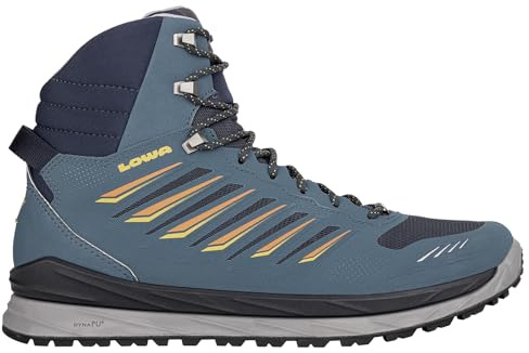 LOWA Stiefel mittel AXOS GTX MID stahlblau/orange, 46.5
