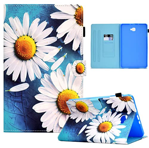 Rostsant Custodia Samsung Tab A6 10.1 Custodie in Portafoglio Slot per Scheda Caso Intelligente Cover Tablet per Samsung Galaxy Tab A6 2016 10.1 Pollici SM-T580 / SM-T585 - Girasole