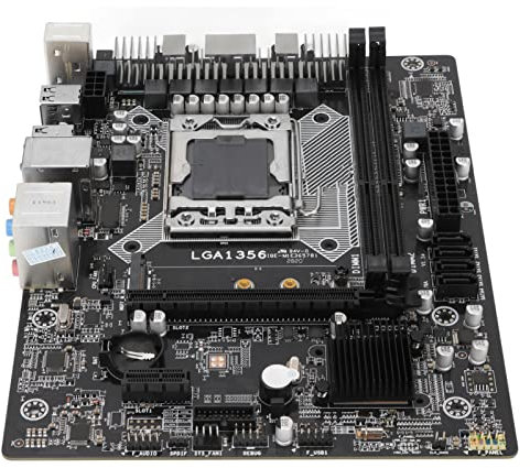 Mining-Motherboard, 32 GB 2-Kanal-DDR3-Gigabit-LAN Alle Festkondensatoren Mehrere Schnittstellen 4 SATA2.0 ATX-Motherboard LGA1356-Prozessor Stabile Stromversorgung Mining-Maschinen-Motherboard