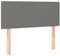 vidaXL Kopfteil, Bettkopfteil mit Holzbeinen, Höhenverstellbar Polsterkopfteil für Bett, Betthaupt Bettzubehör Schlafzimmer, Dunkelgrau 100x5x78/88 cm Stoff