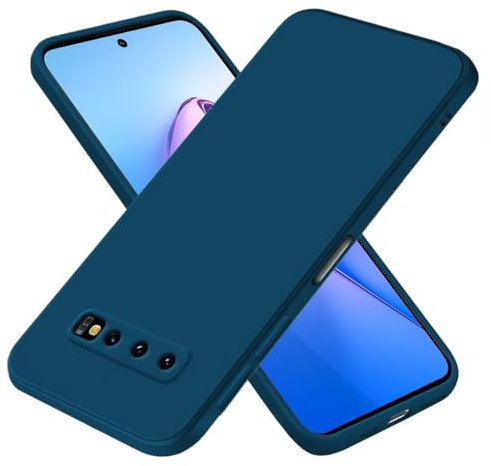 EASSGU Custodia per Samsung Galaxy S10 (4G) (6.1 Inches), Cover Morbida in Silicone TPU - Blu zaffiro