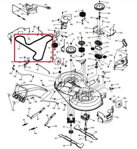 Federal 40 Keilriemen 583581401 Messerantrieb für Husqvarna TC 238, TC 239T, TC 338, CTH164 T, CTH174, CTH2138 R (bis 2017)