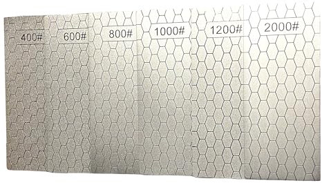 6Pcs 400/600/800/1000/1200/2000 Grit Diamond Sharpening Stones,Diamond Hones Sharpers with Coarse/Fine Plate for Sharpening Various Outdoor Kitchen Tools