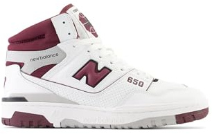 New Balance Ml574-Rugged Herrenschuhe, Weißes Burgunderrot, 44 EU