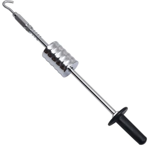 vidaXL Marteau à Inertie avec Crochet Extracteur de Bosses de Voiture Marteau Coulissant Outil de Réparation 65 cm Acier au Carbone