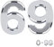 Numeri civici autoadesivi argentati, da 0 a 99, lettere A, B, C, D, 7,6 cm, per porte, cassette postali, camere d'albergo (69)