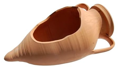 ANFORA A PUNTA INTAGLIATA IN TERRACOTTA CM 90
