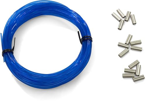 Cressi Multifilament Ø 1,6 mm mit Crimps, Blau, 15,2 m