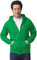 TICTEX Felpa con Cappuccio Unisex | Giacca in Pile Misto Pesante per Uomo e Donna | Giacca in Felpa con Cappuccio e Cerniera | Giacca Estiva Leggera | Irish Green, S