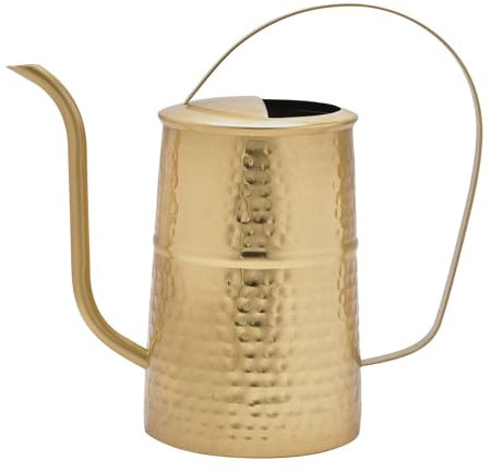 Widdop Country Living Arrosoir en métal de style rustique – Couleur dorée – Décoration de jardin élégante pour plantes d'intérieur et d'extérieur