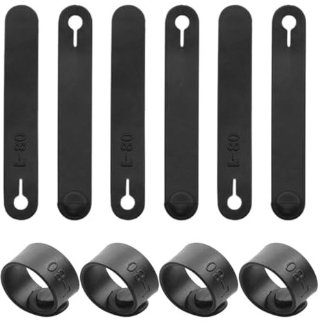 QEQSHQO 10pcs Bridas de goma organizadores de cables cintas para gestión de cables para motocicletas automóviles productos de maquinaria cables para cargadores domésticos