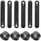 QEQSHQO 10pcs Bridas de goma organizadores de cables cintas para gestión de cables para motocicletas automóviles productos de maquinaria cables para cargadores domésticos
