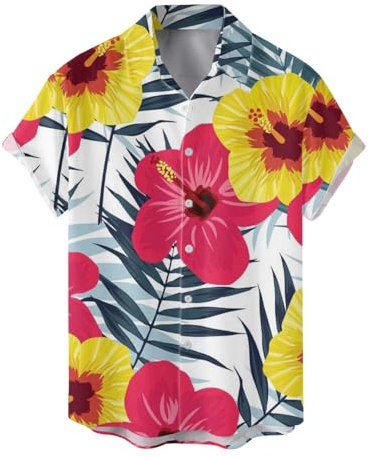 Lässiges T-Shirt für Herren 2024, modische T-Shirts für Herren, Sommer, Strand, Digitaldruck, lässiges Hemd, Taschen-T-Shirt, Y, S