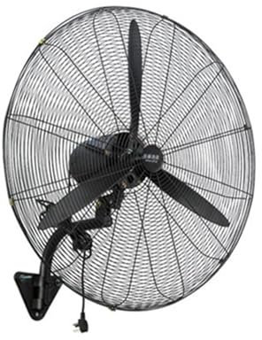 ToeWoe Ventilador Industrial de Pared Ventilador Oscilante de Pared de 3 Velocidades 120 Ventilador de 3 Aspas de Alta Velocidad para Garajes, Sótanos y Gimnasios(30.7in)