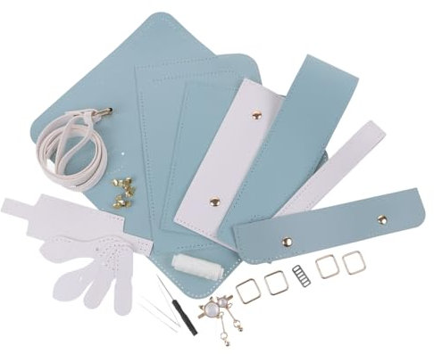 BCOATH 1 Satz DIY-Material-Kit handgemachte handmade Makramee handgefertigte Umhängetaschen DIY-Herstellungsmaterial für PU-Beutel Taschenstrickpaket selber machen