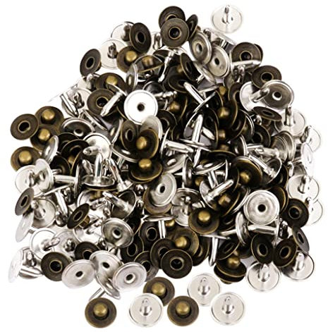 Lot de 100 rivets de fixation pour jeans Bronze