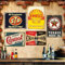 SPORWAY Garage Metallschilder Retro: 5er-Set Metall Poster Werkstatt Blechschild, 20x30CM Vintage Design Nostalgie Auto Car Alt Metallschild für Hauswand Raumdekoration Bar Deko