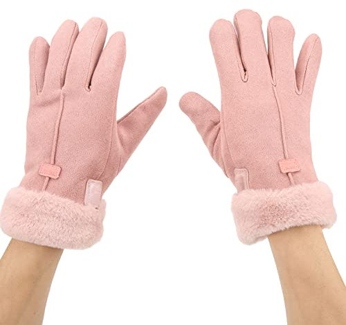 Segrehy Beheizte Handschuhe für Damen, rosa, USB-Heizhandschuhe, Handwärmer, Touchscreen-Design, einstellbare Temperatur, beheizte Fahrradhandschuhe für Damen, Skifahren, Wandern, Reiten,