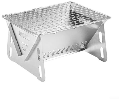 Leichter Tischgrill Grill, Edelstahl Camping Grill zum Grillen