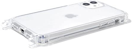 ETUUI Clear Case mit Ösen iPhone 15 - transparente Schutzhülle, durchsichtiger Rundumschutz Handyhülle für Dein Smartphone