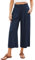 Roskiky Stretch Hose Damen Culotte Damen 7/8 Grüne M