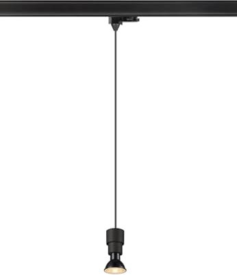 SLV PURI 2.0 Basic, 3~ Pendelleuchte, GU10, Pendellänge 200 cm, 1x max. 6 W, schwarz