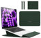 Hinnwer 15 15,6 16,1 Pollici Custodie per PC Portatile Borsa con Funzione Stand per MacBook Air 13 M3/M2/M1 A3113 A2681 A2337, MacBook Pro 14 M4/M4 Pro/M4 Max A3112 A3401 A3185 A2992 A2918 A2779 Verde