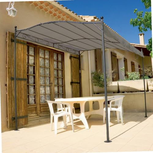 WERKA PRO Sonnenschutzgewebe Taupe 3 x 2,5 m | Für Garten und Terrasse, Außenbereich, Pergolen, Sonnen- und Wetterschutz, einfache Installation