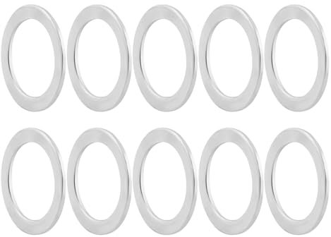 Ldabrye 10Pcs Fahrräder Pedal Unterlegscheiben Ersatz Für Mountainbikes Edelstahl Fahrräder Pedal Dichtung Fahrräder Pedale Pad
