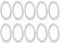 Ldabrye 10Pcs Fahrräder Pedal Unterlegscheiben Ersatz Für Mountainbikes Edelstahl Fahrräder Pedal Dichtung Fahrräder Pedale Pad