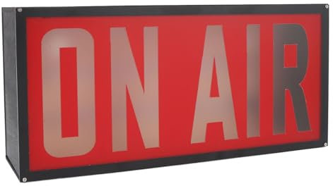 On Air Neonschild, On Air Recording Studio Lichtschild, USB betrieben mit Fernbedienung, 12 farbige LED Lichtbox Dekoration für Studio-Übertragungen, Live Streaming