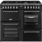 Stoves Richmond Deluxe 100cm Dual Fuel Range Cooker - Black - A/A/A Rated