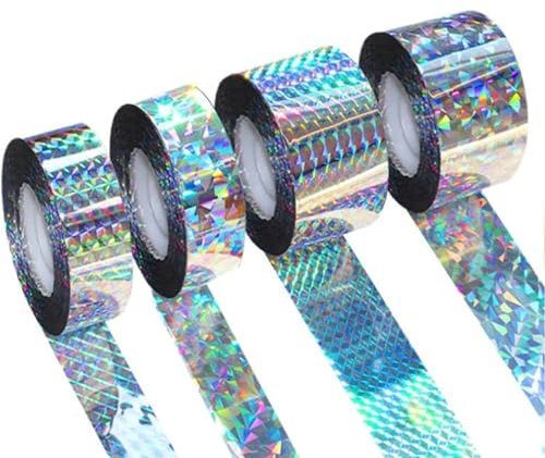 Einaus Répulsif anti-oiseaux - Bande réfléchissante - Protection contre les oiseaux - Plante, arbres fruitiers, fruits, fleurs - Répulsif contre les pigeons - Pour jardins et toits - Balcon - Bande