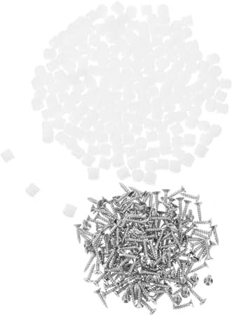 HOUDERCO 200sätze Verbindungselemente Mit Dübeln Und Selbstschneidenden Schrauben Für Möbelmontage Schranktüren Und Regalenbefestigung